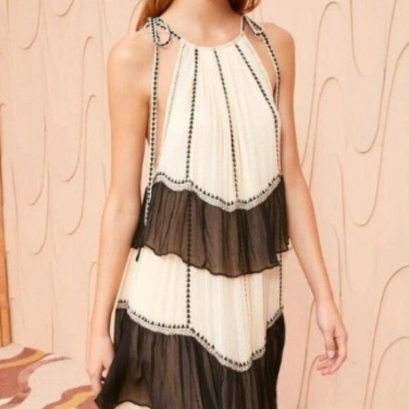 NWOT ULLA JOHNSON Delilah Silk Maxi Dress in Moonflower XS $1190 - Picture 2 of 10